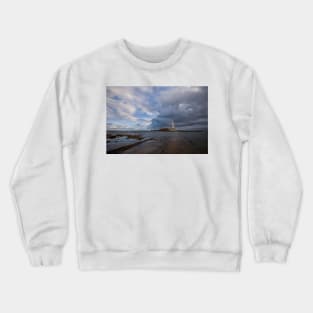 Storm Clouds at St Mary's Island (2) Crewneck Sweatshirt